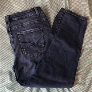 High rise skinny jeans